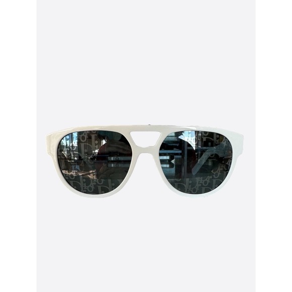 Dior White & Blue Oblique Sunglasses - Picture 1 of 5